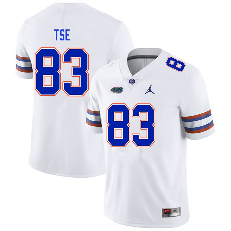 Men's NCAA Florida Gators Joshua Tse #83 Stitched Authentic Nike White College Football Jersey LWU2065ZA